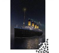 Jigsaw Puzzle for Adults, The Ship That Never Sinks, 1000 Pieces, 52x38cm/1000pcs, Relaxed Solo Time at Home; White Card Pieces with Reduced Dust