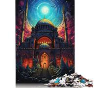 Jigsaw Puzzle for Adults Türkiye Hagia Sophia40 尺寸 Piece Jigsaw Puzzle Wooden Puzzles for Adults And Kids Age 12 Years Up Good Gift for Adults Kids 1000pcs (75x50cm)