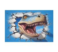 Jigsaw Puzzle for Adults Tyrannosaurus Rex 1000 Piece Wood Puzzles Children Challenging Game （75×50cm）