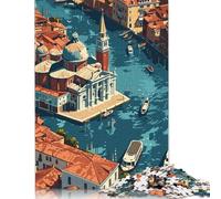 Jigsaw Puzzle for Adults Venice from Above 1000 Piece Jigsaw Puzzles Paper Puzzle Adults And Challenging Game 38x26cm/1000pcs