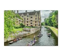Jigsaw Puzzle for Adults with 1000 Pieces, UK England, University of Cambridge, Travel Gift, Souvenir 38x26CM