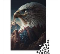 Jigsaw Puzzle For American Eagle Usa Art 500 Piece Jigsaw Puzzles for Adults Wooden Jigsaw for Adults & Age 18 Up Family Fun Jigsaws Puzzles 500pcs (52x38cm)