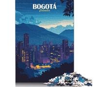 Jigsaw Puzzle For Bogotá Colombia Cityscape at Night 1000 Piece Jigsaw Puzzles for Adults Paper Jigsaw Puzzles for Adults & Stress Reliever 38x26cm/1000pcs