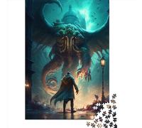 Jigsaw Puzzle For Cthulhu Mythos 1000 Piece Jigsaw Puzzles for Adults Wooden Jigsaw for Adults & Age 18 Up Family Fun Jigsaws Puzzles 1000pcs (75x50cm)