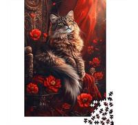 Jigsaw Puzzle for Kids Cute Kitten 1000 Piece Wooden Jigsaw Puzzles for Adults & Children Challenge Family 1000pcs (75x50cm)