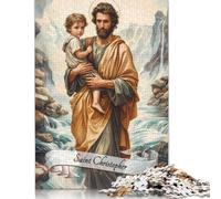Jigsaw Puzzle for Kids 'Saint Christopher 1000 Piece Paper Jigsaw Puzzles for Adults & Children Challenge Family 1000pcs (38x26cm)