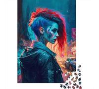 Jigsaw Puzzle For Punk Girl (35) 1000 Piece Jigsaw Puzzles for Adults Wooden Jigsaw for Adults & Age 18 Up Family Fun Jigsaws Puzzles 1000pcs (75x50cm)