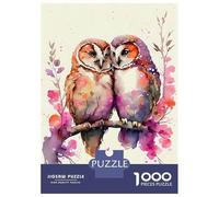 Jigsaw Puzzle for Teenagers 1000 Pieces A Owl Couples Romance Puzzles for Adults Family Games Wall Decoration Birthday And Unique Gifts 52x38cm/1000pcs