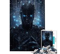 Jigsaw Puzzle for Teenagers 1000 Pieces A Technological Soul Practical Game Challenging Game Toys Gifts Ideas Precision Cutting (Size 38x52cm)