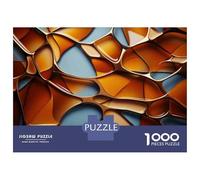 Jigsaw Puzzle for Teenagers 1000 Pieces Abstract 3D Shapes Jigsaws for Adults Toy Wall Decor Staycation Kill Time Parent-child Interaction 38x26cm/1000pcs