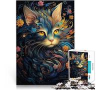 Jigsaw Puzzle for teenagers 1000 Pieces abstract kintsugi cat Lernspielzeug Wanddekoration Einzigartige Geburtstags- und Weihnachtsgeschenke75x50cm