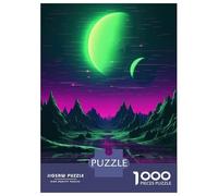 Jigsaw Puzzle for Teenagers 1000 Pieces Abstract Synthwave Scene Adult Jigsaw Relaxing Games Home Decoration Unique Gifts for Birthday And Christmas 38x26cm/1000pcs