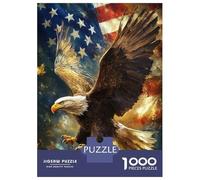 Jigsaw Puzzle for Teenagers 1000 Pieces American Bald Eagle Jigsaw for Adults Hands-on Game Analysis And Logic Parent-child Interaction 70x50cm/1000pcs