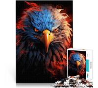 Jigsaw Puzzle for teenagers 1000 Pieces American Eagle Pride Fire Analysis and logic Wall Decoration Unique Birthday and Xmas Gifts 26x38cm