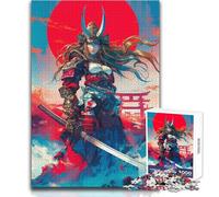 Jigsaw Puzzle for Teenagers 1000 Pieces Ancient Samurai Heroine Educational Games Precision Cutting Secret Santa Gifts Size 50x75cm