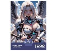 Jigsaw Puzzle for Teenagers 1000 Pieces Anime Angel Warrior with Sword Jigsaws for Adults Hands-on Game Wall Art Unique Gifts for Birthday And Christmas 38x26cm/1000pcs