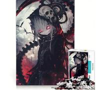 Jigsaw Puzzle for Teenagers 1000 Pieces Anime Deadly Moon Vampire, Relaxing Games, Analysis And Logic, Improving Love between Couples 50x75cm