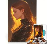 Jigsaw Puzzle for Teenagers 1000 Pieces Anime Fire Queen, Hands-on Game, Decompressing Intellectual, Birthday Present, Gifts, 50x75cm
