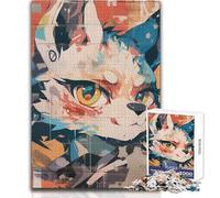 Jigsaw Puzzle for Teenagers 1000 Pieces Anime Fox Mural Educational Games Precision Cutting Secret Santa Gifts Size 50x75cm