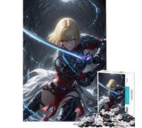 Jigsaw Puzzle for Teenagers 1000 Pieces Anime Swordswoman Educational Challenge Home Art Decor Educational Game for 14+ Puzzle Game Offered (38x52cm)