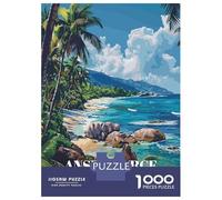 Jigsaw Puzzle for Teenagers 1000 Pieces Anse Source DArgent, Seychelles Beach Jigsaw Puzzle Family Games Perfect Decoration Unique Gifts for Birthday And Christmas 52x38cm/1000pcs