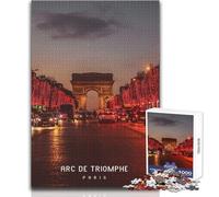 Jigsaw Puzzle for Teenagers 1000 Pieces Arc De Triomphe Toy Intellectual Game Hand Speed Race Birthday Gift Size 38x26cm