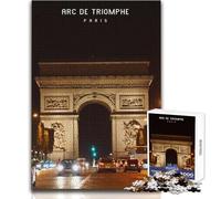 Jigsaw Puzzle for Teenagers 1000 Pieces Arc De Triomphe Toy Intellectual Game Hand Speed Race Birthday Gift Size 38x52cm