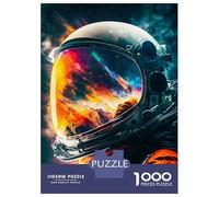 Jigsaw Puzzle for Teenagers 1000 Pieces Astronau Reflections 13 Adult Jigsaw Relaxing Games Home Decoration Unique Gifts for Birthday And Christmas 52x38cm/1000pcs