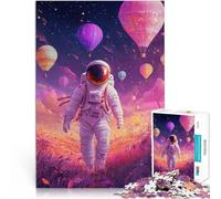 Jigsaw Puzzle for teenagers 1000 Pieces Astronaut Beyond the Sky Lernspiele mit vollständig ineinander greifenden, zufällig geformten Teilen52x38cm
