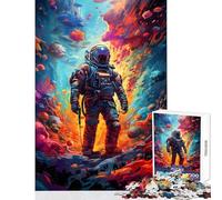Jigsaw Puzzle for Teenagers 1000 Pieces Astronaut Space Is Wild Educational Games Analysis And Logic DIY Toys Parent-child Interaction (75X50CM)