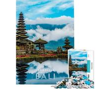 Jigsaw Puzzle for Teenagers 1000 Pieces Bali Landscape Challenging Game Toys Family Game Improve Memory Secret Santa Gifts (size 38x26cm)