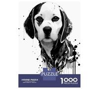 Jigsaw Puzzle for Teenagers 1000 Pieces Beagle Dog Splash Art Teenager Puzzles Hands-on Game Difficult Challenge Unique Gifts for Birthday And Christmas 52x38cm/1000pcs