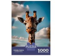 Jigsaw Puzzle for Teenagers 1000 Pieces Beautiful Giraffe Adult Puzzles Family Games Improve Memory for Is Ideal As A Gift 52x38cm/1000pcs