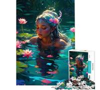 Jigsaw Puzzle for Teenagers 1000 Pieces Beautiful Girl Fun Activities at Home Improve Memory Relaxing Games for Ages 14 And over (50X75CM)