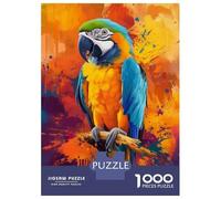 Jigsaw Puzzle for Teenagers 1000 Pieces Beautiful Parrot Painting Jigsaws for Adults Hands-on Game Enhance Memory Parent-child Interaction 52x38cm/1000pcs