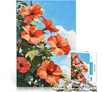 Jigsaw Puzzle for teenagers 1000 Pieces Bloom in Hibiscus Familienspiel für und Wunschliste mit dem Weihnachtsmann75x50cm