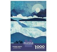 Jigsaw Puzzle for Teenagers 1000 Pieces Blue Desert Jigsaws for Adults Hands-on Game Enhance Memory Parent-child Interaction 70x50cm/1000pcs