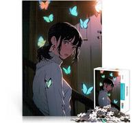 Jigsaw Puzzle for teenagers 1000 Pieces Butterfly Feelings Intellektuelles Spiel mit passendem Poster und Quizblatt75x50cm