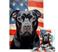 Jigsaw Puzzle for Teenagers 1000 Pieces Cane Corso Flag Practical Game Toys Educational Games Gifts Ideas Tough Challenge (Size 75x50cm)