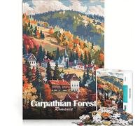 Jigsaw Puzzle for Teenagers 1000 Pieces Carpathian Forest, Romania, Hands-on Game, Improve Memory, Gifts for Friends And Family 50x75cm