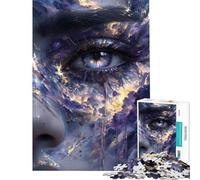 Jigsaw Puzzle for Teenagers 1000 Pieces Celestial Eye with Tears Difficult And Challenge Tough Challenge Family Games Suitable for People Aged 14 And Above (38x26cm)