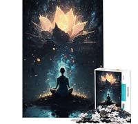 Jigsaw Puzzle for Teenagers 1000 Pieces Celestial Meditative State Relax Games Toy Intellectual Game Gifts for Women Men A Work of Art (Size 38x26cm)