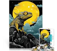 Jigsaw Puzzle for teenagers 1000 Pieces Chameleon on a Rock Herausfordernd Schwierig Tolles Geschenk für Spiele38x26cm