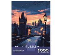 Jigsaw Puzzle for Teenagers 1000 Pieces Charles Bridge Prague Adult Puzzles Toy Wall Decor But Fun And Humorous for Is Ideal As A Gift 52x38cm/1000pcs