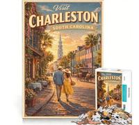 Jigsaw Puzzle for Teenagers 1000 Pieces Charleston, Educational Game, Wall Decoration, Unique Birthday And Xmas Gifts 50x75cm