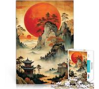 Jigsaw Puzzle for teenagers 1000 Pieces Chinas Classical Paintings Familienspaß mit passendem Poster und Quizblatt52x38cm