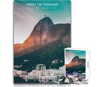 Jigsaw Puzzle for Teenagers 1000 Pieces Christ The Redeemer Beautiful Design Game For Family Fun Anti-Stress Toys Size 50x75cm