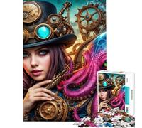 Jigsaw Puzzle for Teenagers 1000 Pieces Clockwork Convergence Teenager Puzzles Brain Teaser Game Presents for Women Difficult And Challenge (Size 38x52cm)
