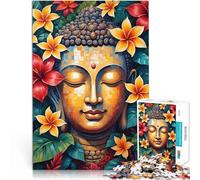 Jigsaw Puzzle for teenagers 1000 Pieces Colorful Vibrant Buddha Pixel Art Stressabbau Wunschliste mit dem Weihnachtsmann75x50cm