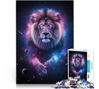 Jigsaw Puzzle for teenagers 1000 Pieces Cosmic Lion Herausforderndes Spielspielzeug Wunschliste mit dem Weihnachtsmann75x50cm